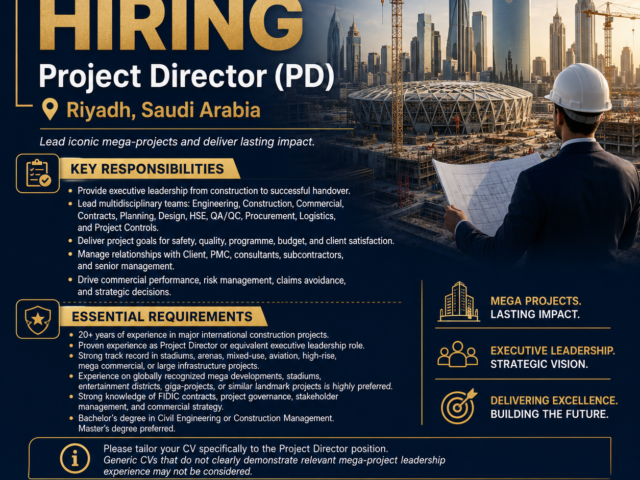 Job Vacancy – Project Director (PD)